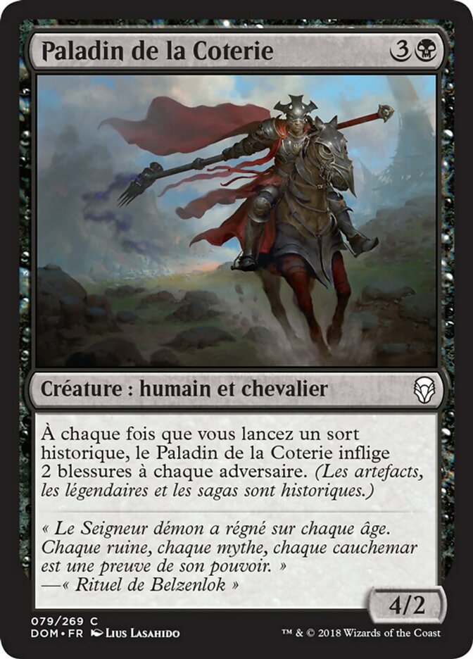 image Paladin de la Coterie