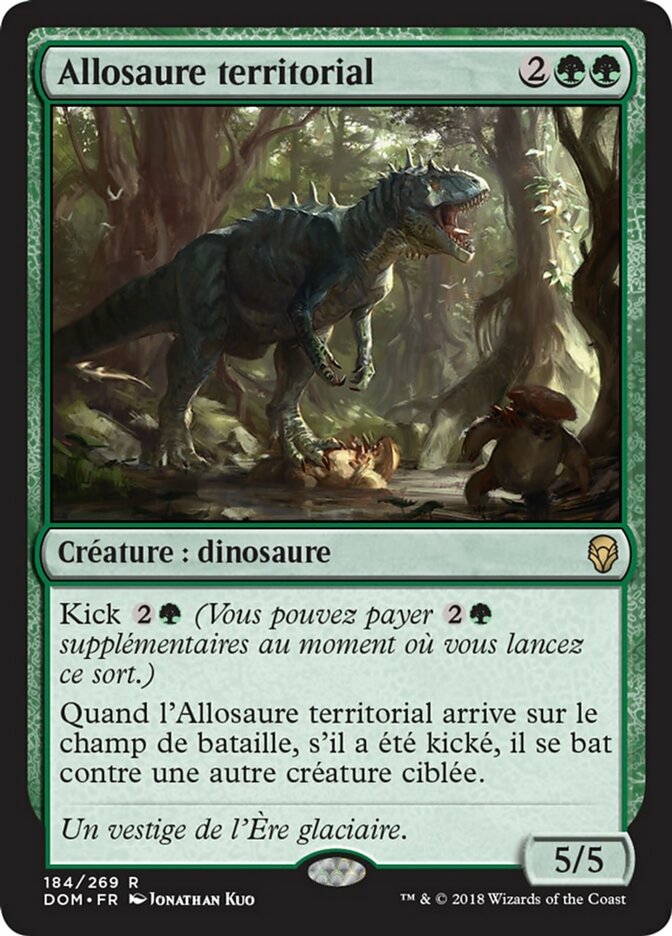 image Allosaure territorial