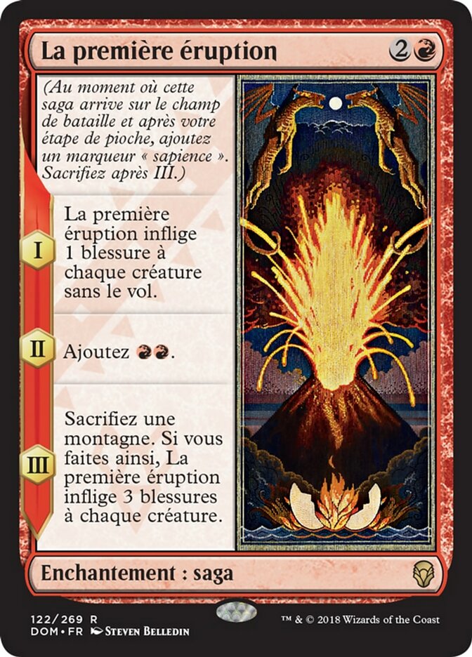 image La première éruption