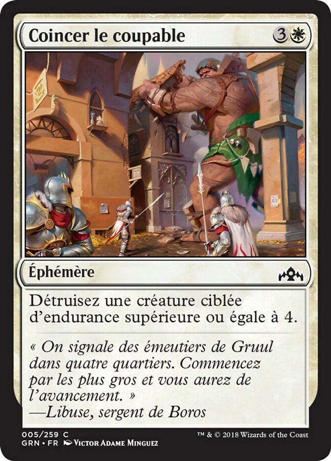 image Coincer le coupable