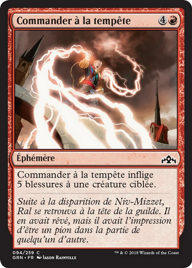image Commander à la tempête