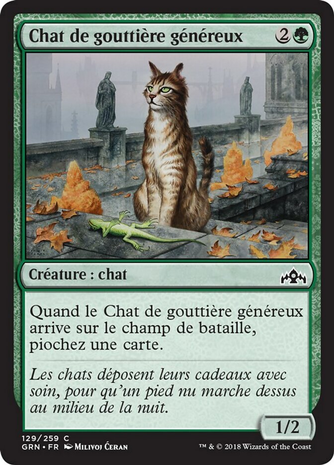 image Chat de gouttière généreux