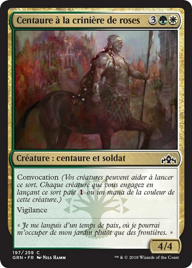 image Centaure à la crinière de roses