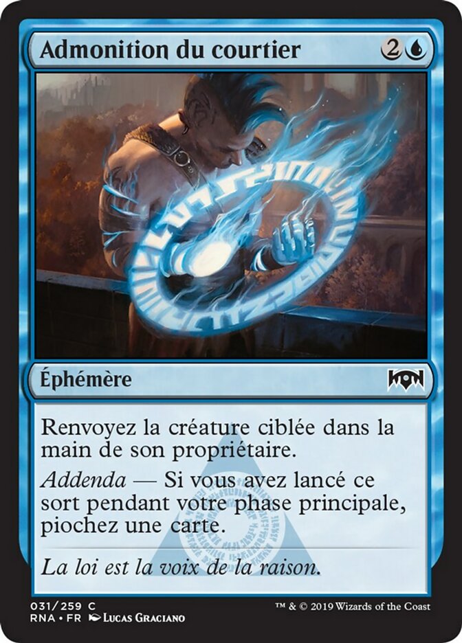 image Admonition du courtier