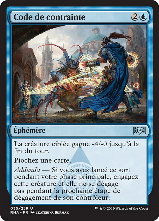 image Code de contrainte