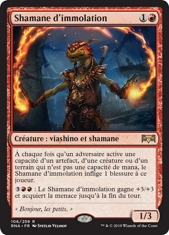image Shamane d'immolation