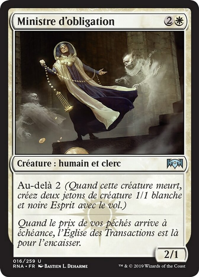 image Ministre d'obligation