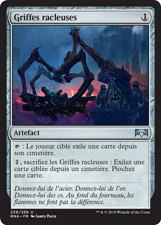 image Griffes racleuses