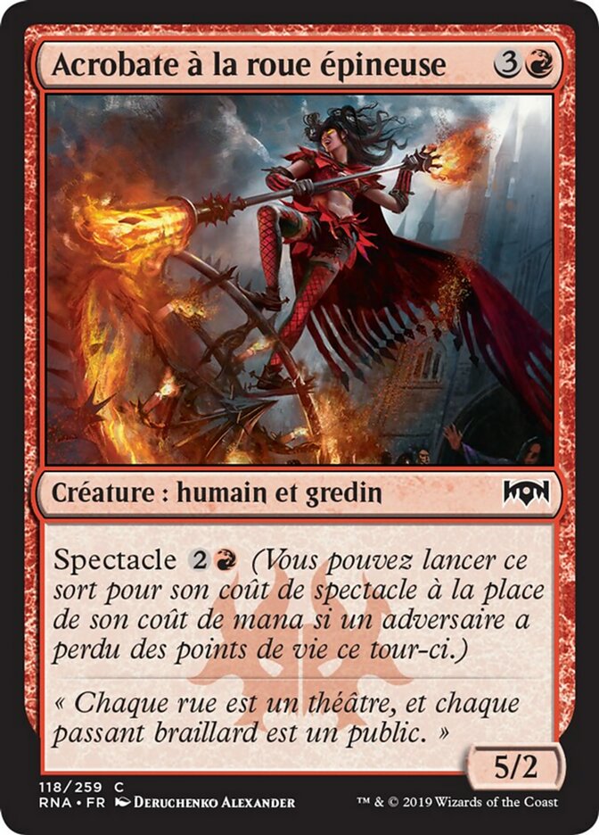 image Acrobate à la roue épineuse