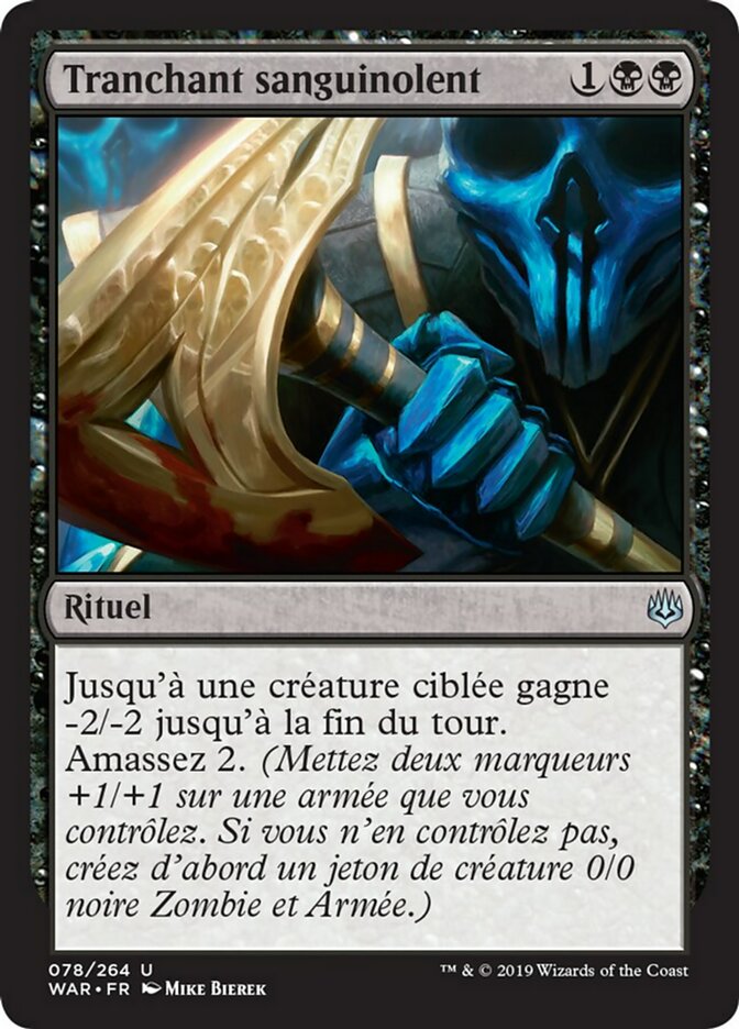 image Tranchant sanguinolent