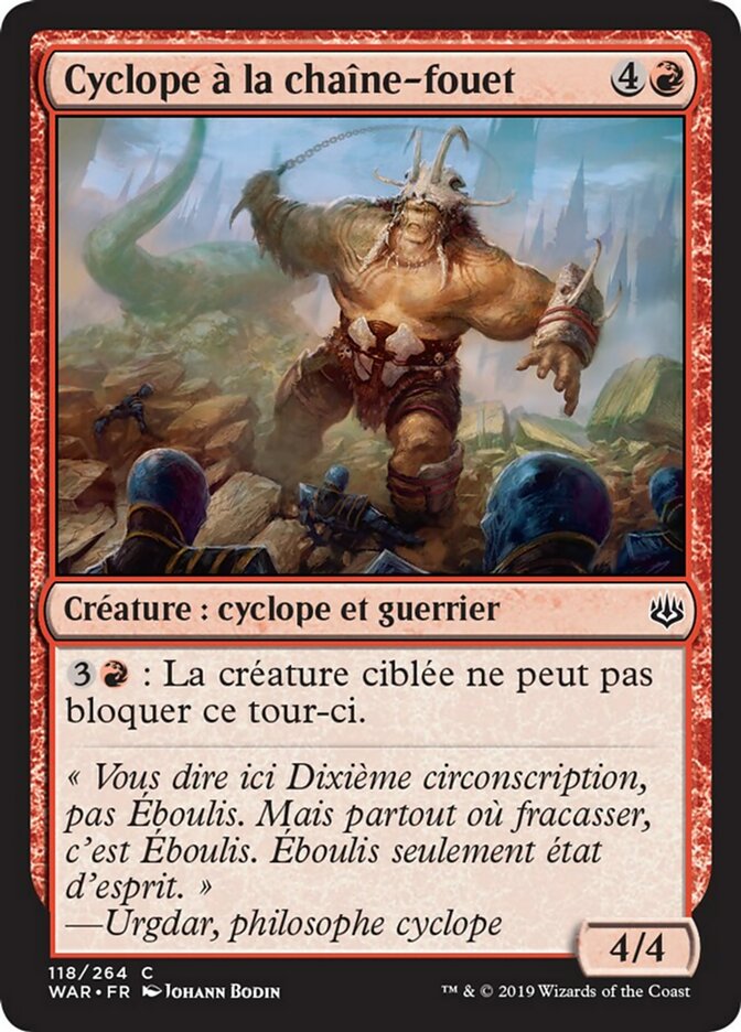 image Cyclope à la chaîne-fouet