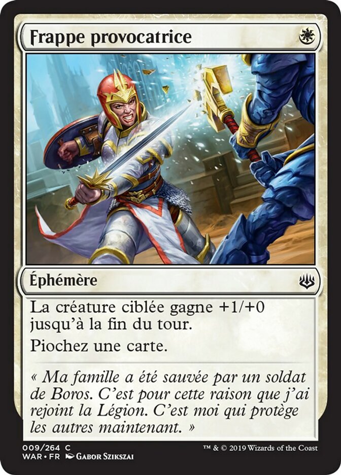 image Frappe provocatrice