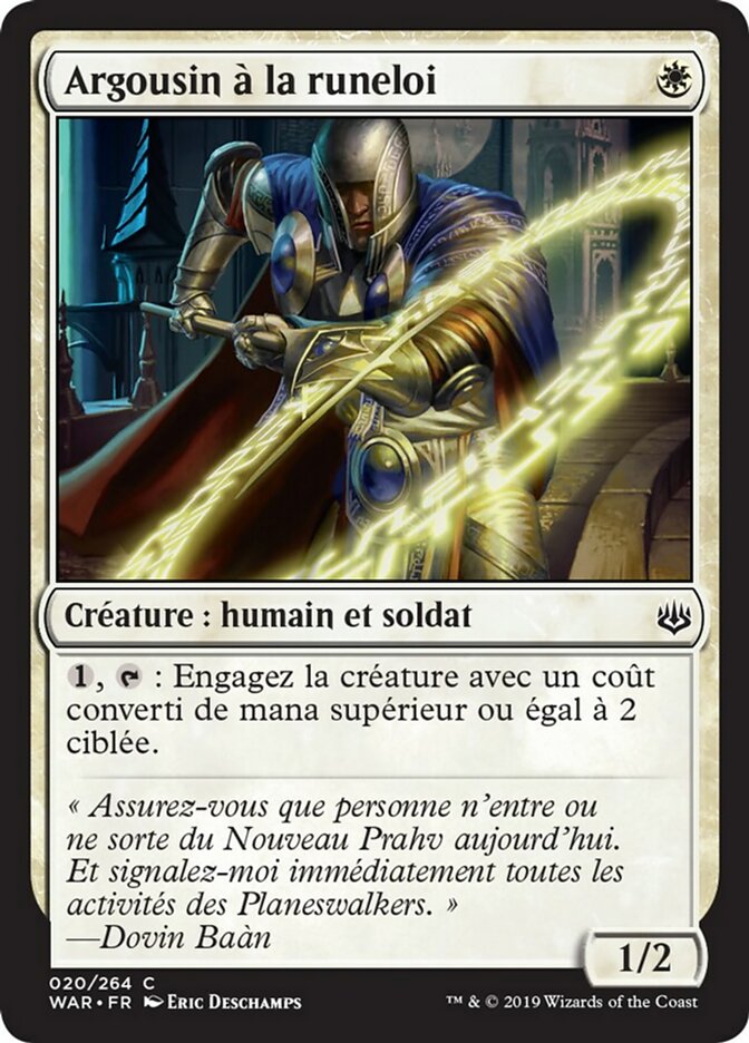 image Argousin à la runeloi
