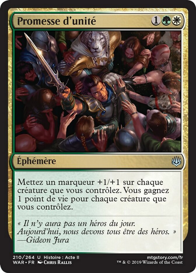 image Promesse d'unité