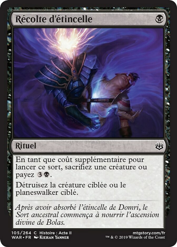 image Récolte d'étincelle