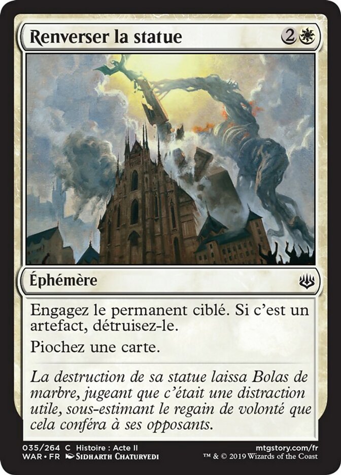 image Renverser la statue