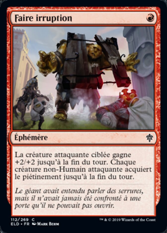 image Faire irruption