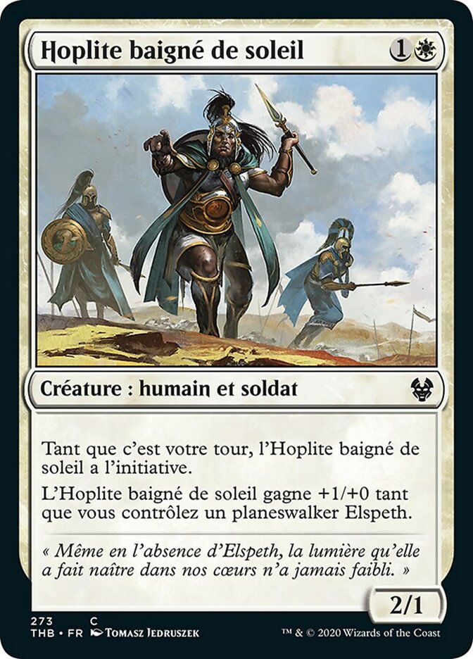image Hoplite baigné de soleil