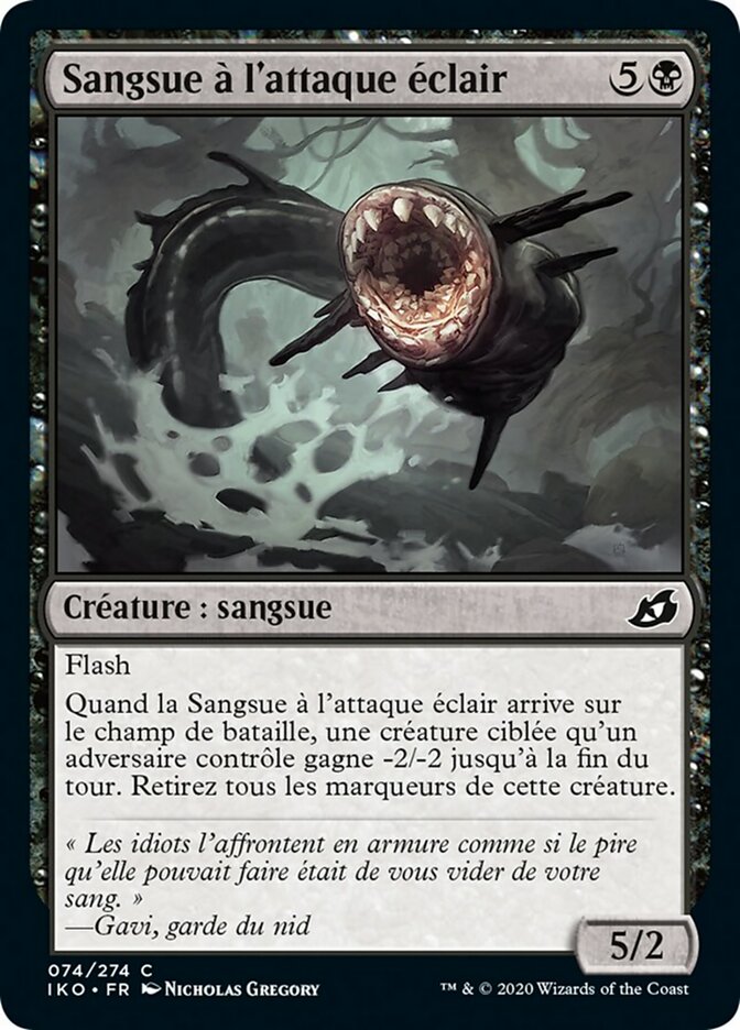 image Sangsue à l'attaque éclair