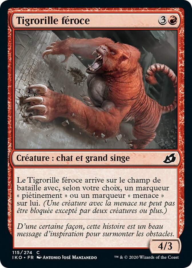 image Tigrorille féroce