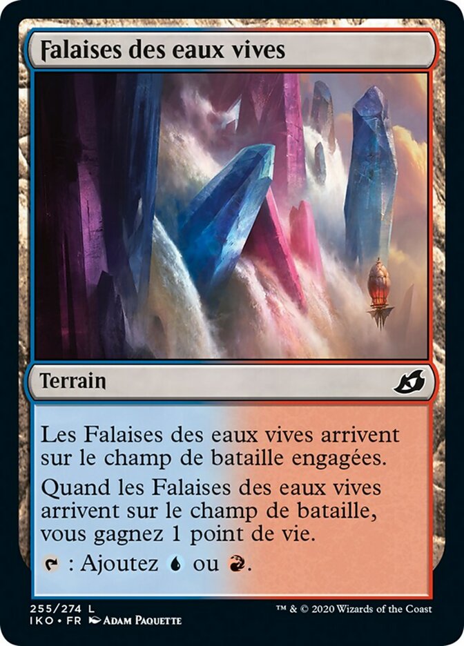 image Falaises des eaux vives