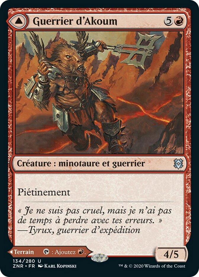 image Akoum Warrior // Akoum Teeth