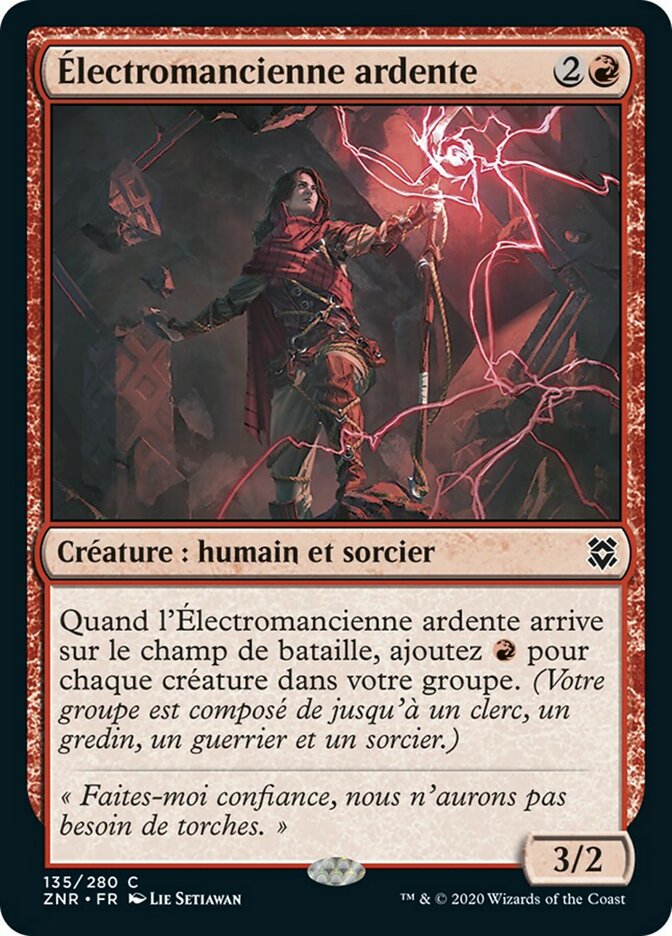 image Électromancienne ardente