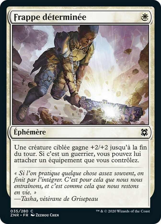 image Frappe déterminée