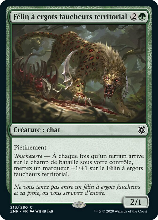 image Félin à ergots faucheurs territorial