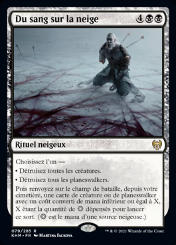 image Du sang sur la neige