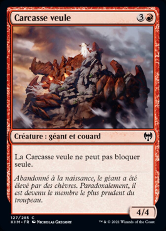 image Carcasse veule