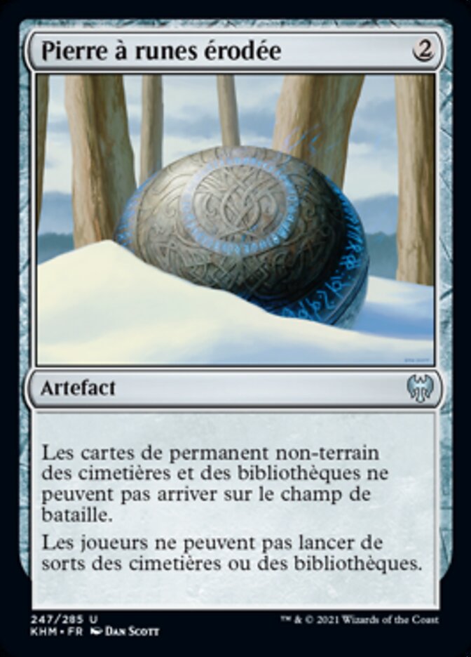 image Pierre à runes érodée