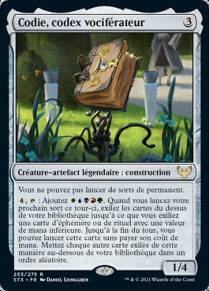 image Codie, codex vociférateur