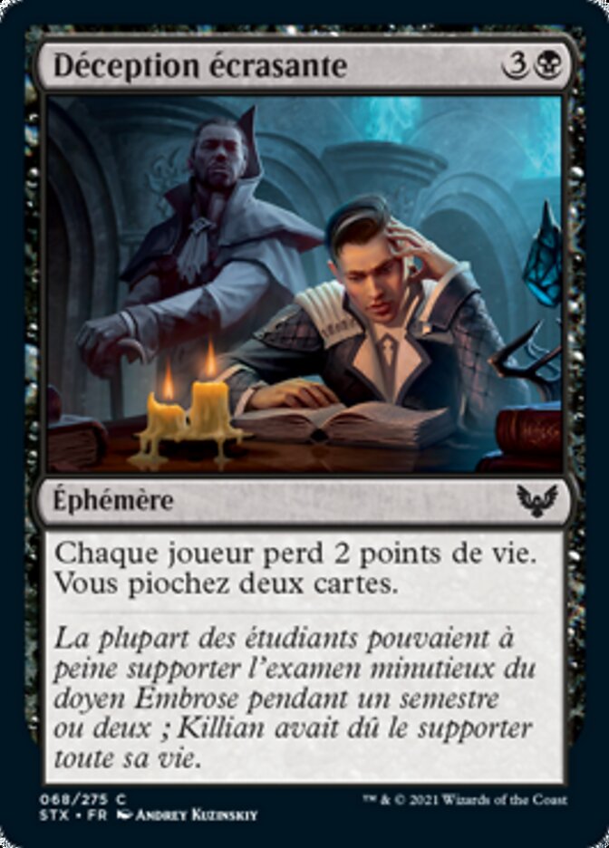 image Déception écrasante