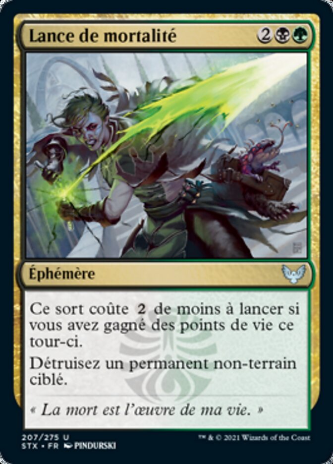 image Lance de mortalité
