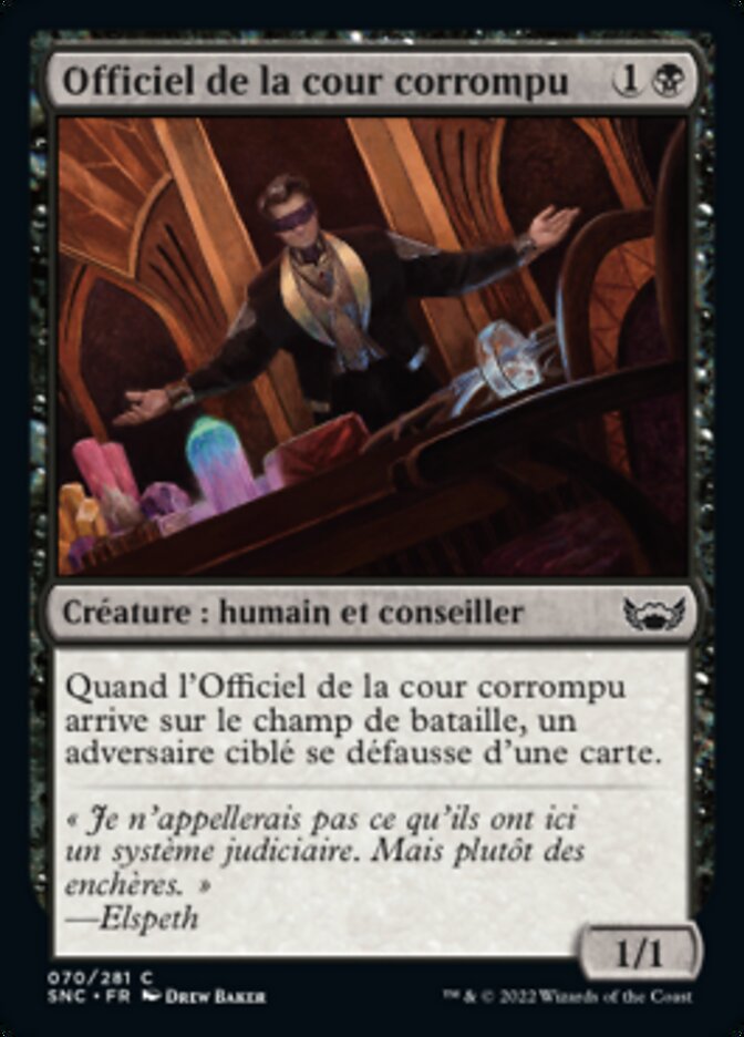 image Officiel de la cour corrompu