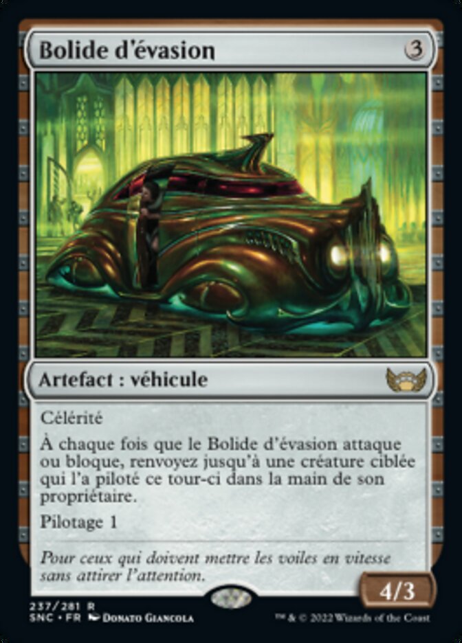 image Bolide d'évasion