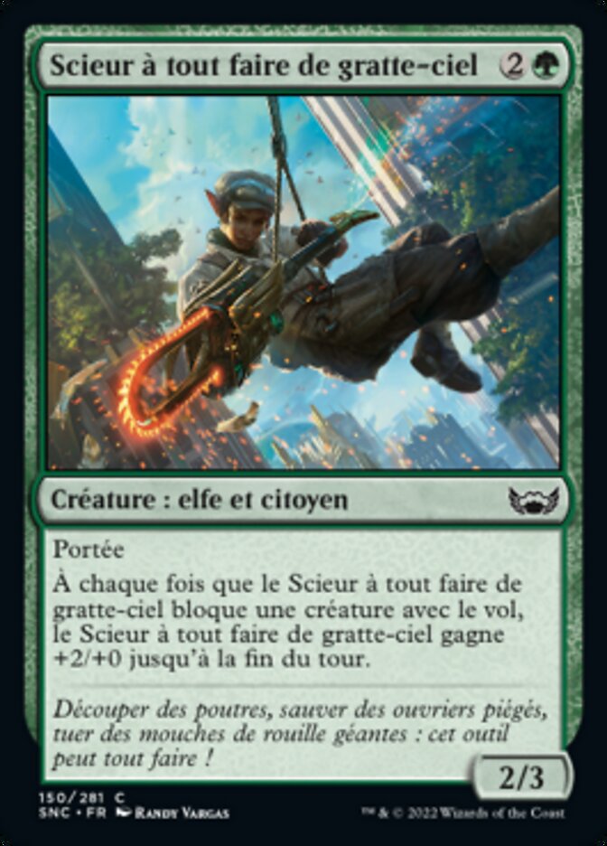 image Scieur à tout faire de gratte-ciel