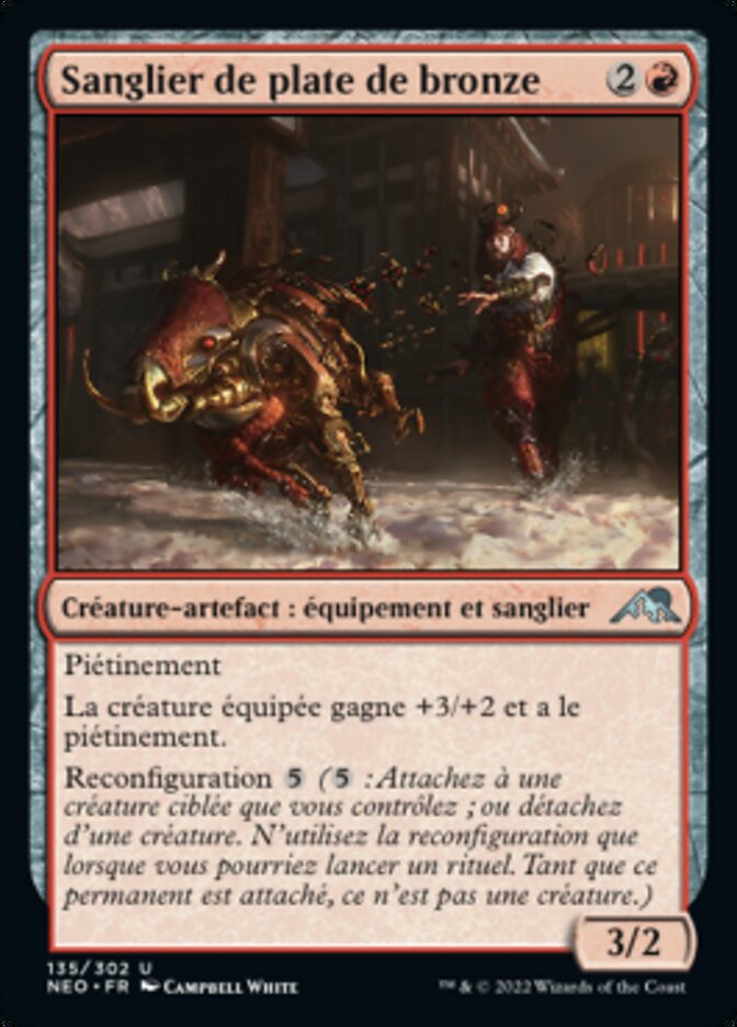 image Sanglier de plate de bronze