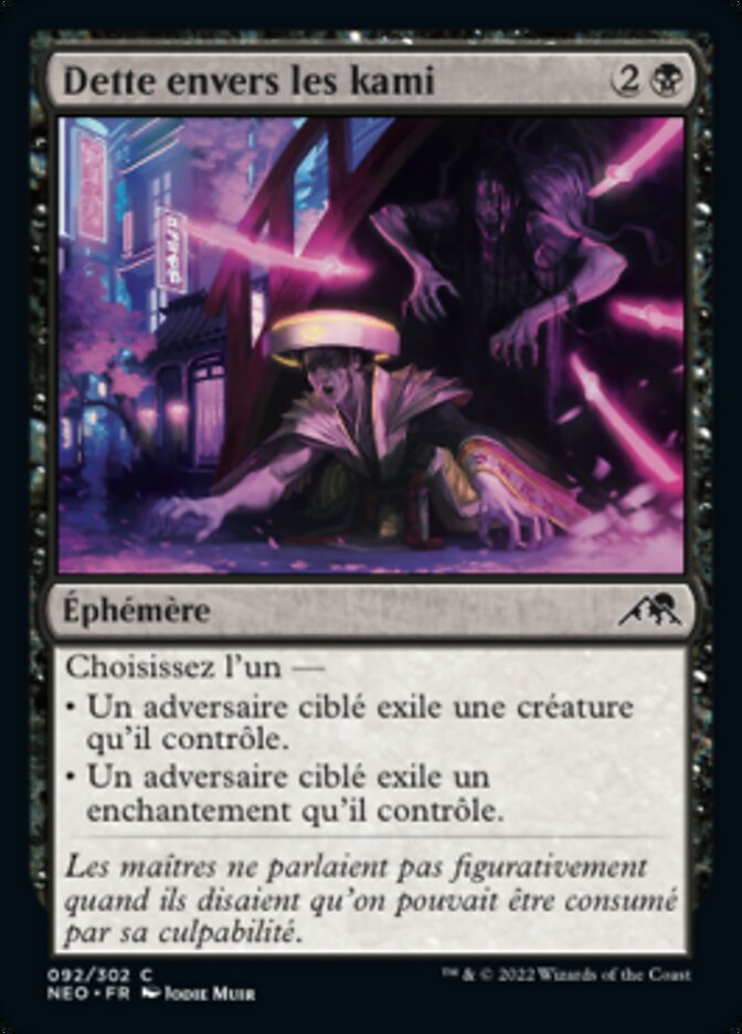 image Dette envers les kami