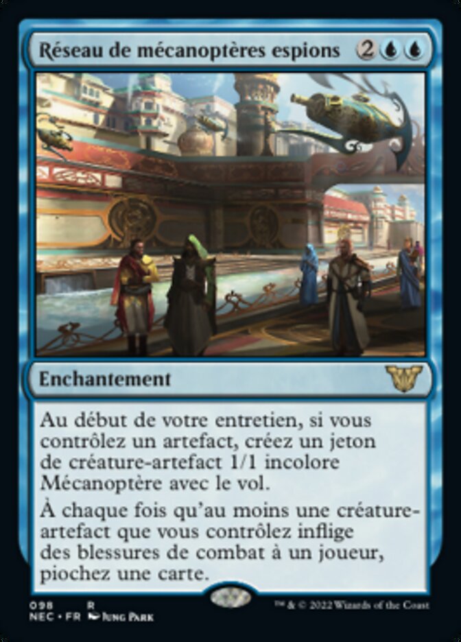 image Réseau de mécanoptères espions