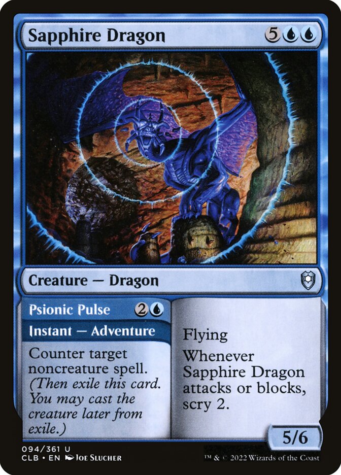 image Sapphire Dragon // Psionic Pulse