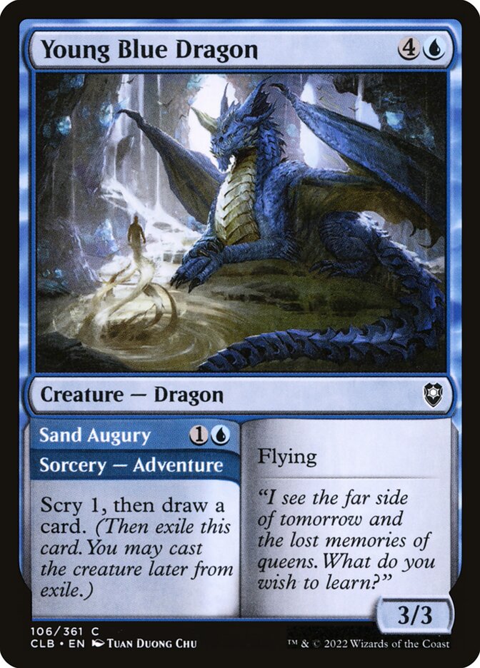 image Young Blue Dragon // Sand Augury