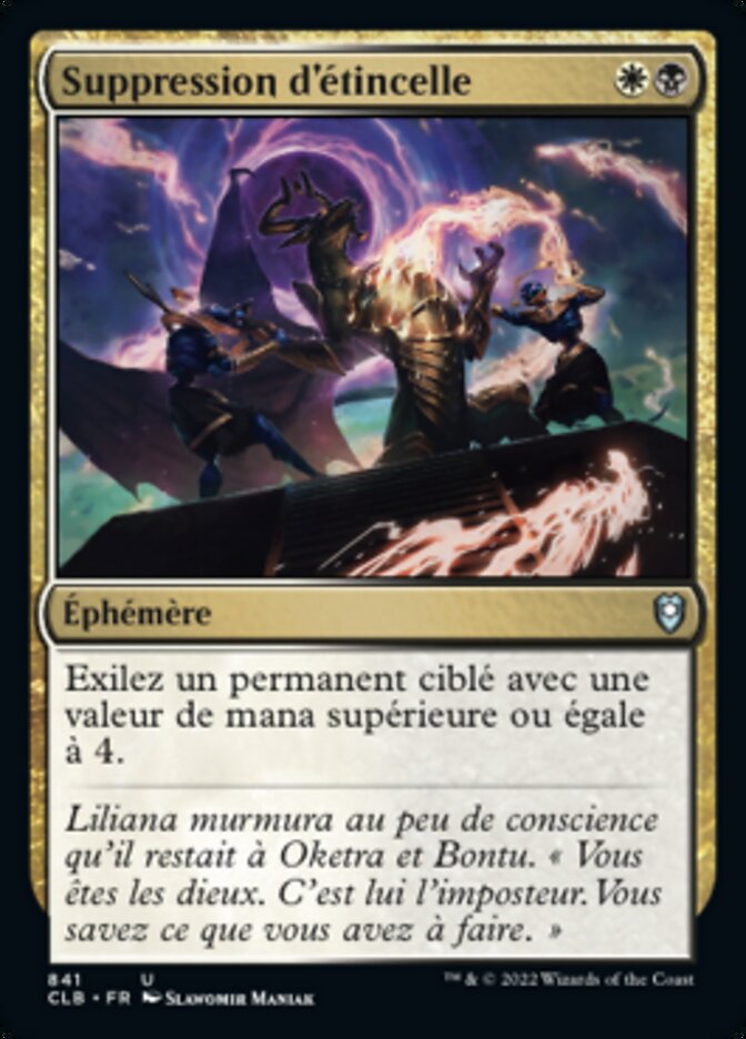 image Suppression d'étincelle