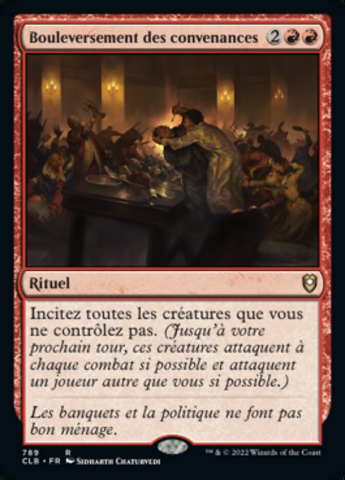 image Bouleversement des convenances