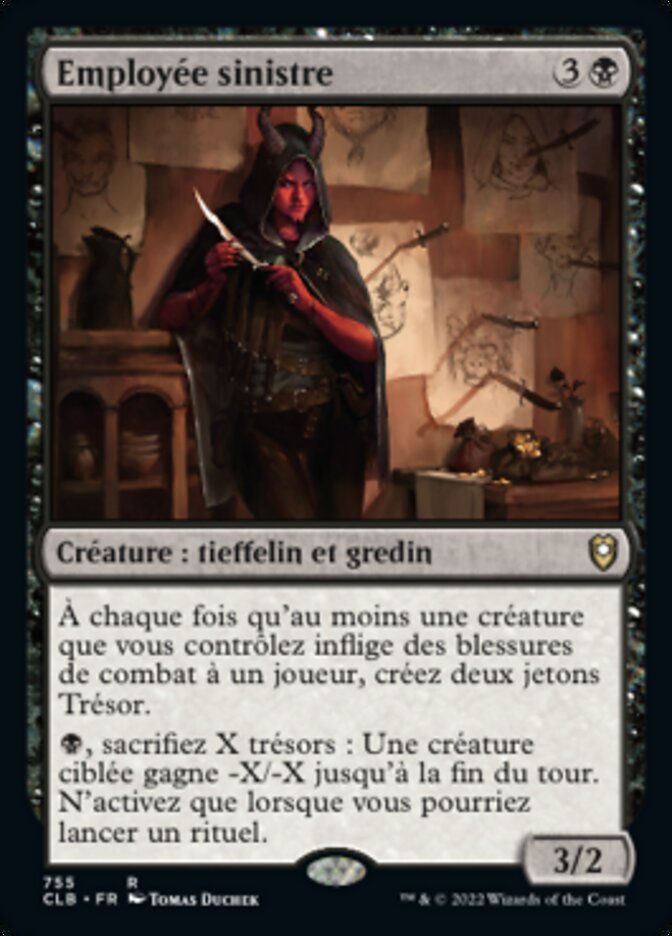 image Employée sinistre