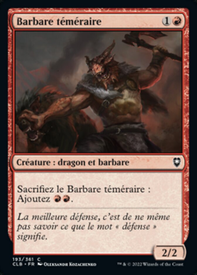 image Barbare téméraire