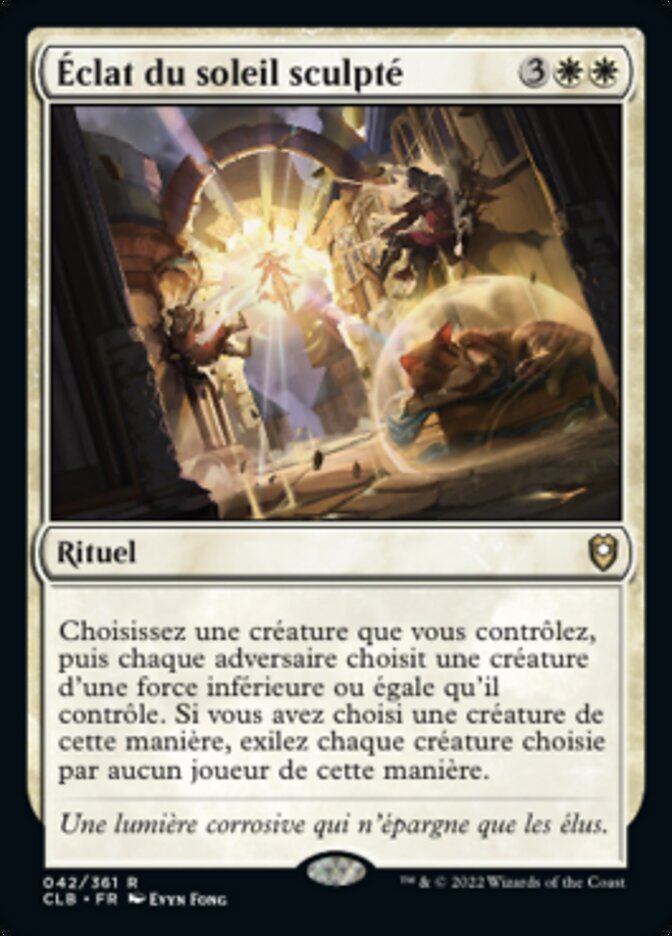 image Éclat du soleil sculpté