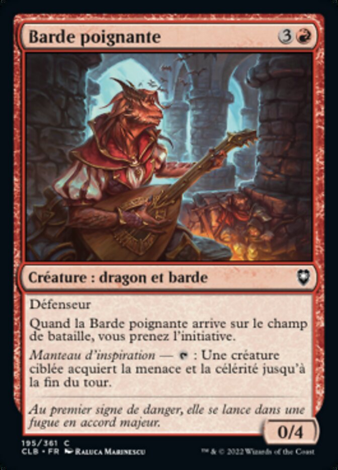 image Barde poignante