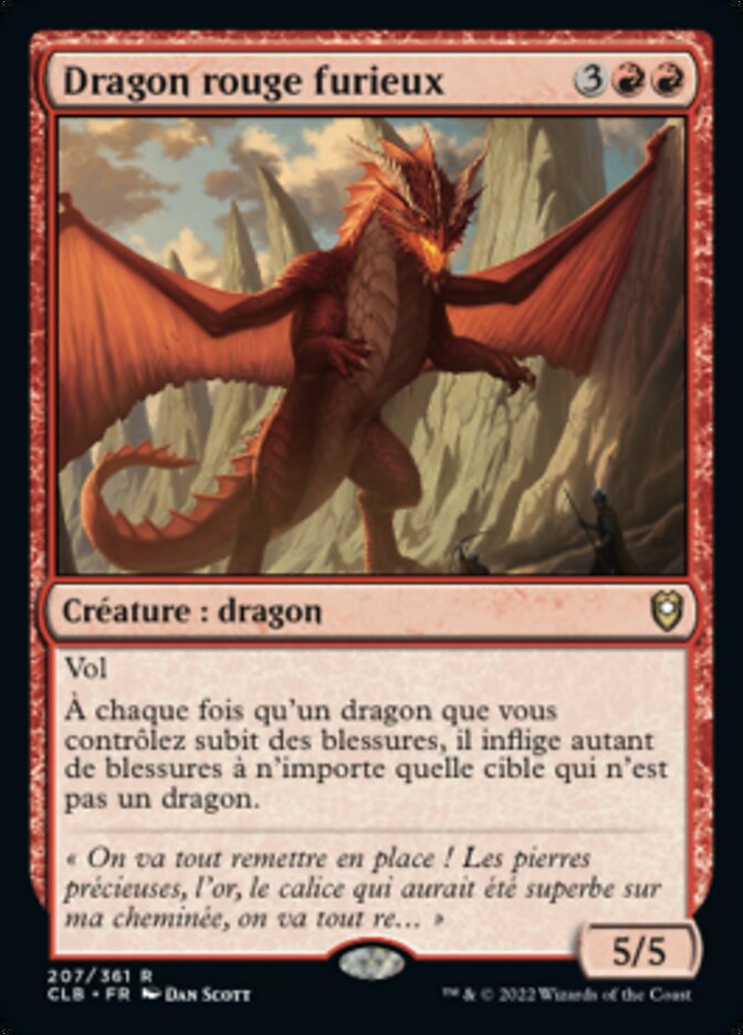 image Dragon rouge furieux
